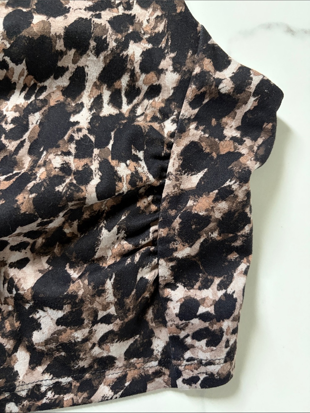 RBX Leopard-Print Racerback Sports Bra/Crop - Picture 5 of 6